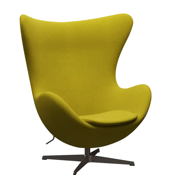 3316 Ægget loungestol, stel i brown bronze af Arne Jacobsen