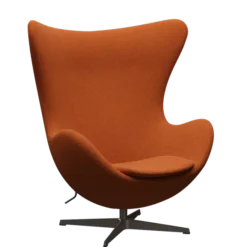 3316 Ægget loungestol, stel i brown bronze af Arne Jacobsen