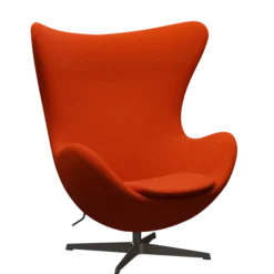 3316 Ægget loungestol, stel i brown bronze af Arne Jacobsen