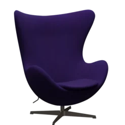3316 Ægget loungestol, stel i brown bronze af Arne Jacobsen