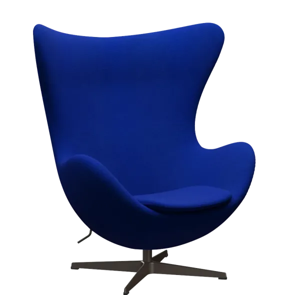 3316 Ægget loungestol, stel i brown bronze af Arne Jacobsen
