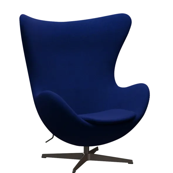 3316 Ægget loungestol, stel i brown bronze af Arne Jacobsen
