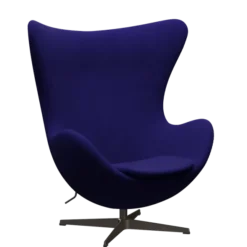 3316 Ægget loungestol, stel i brown bronze af Arne Jacobsen