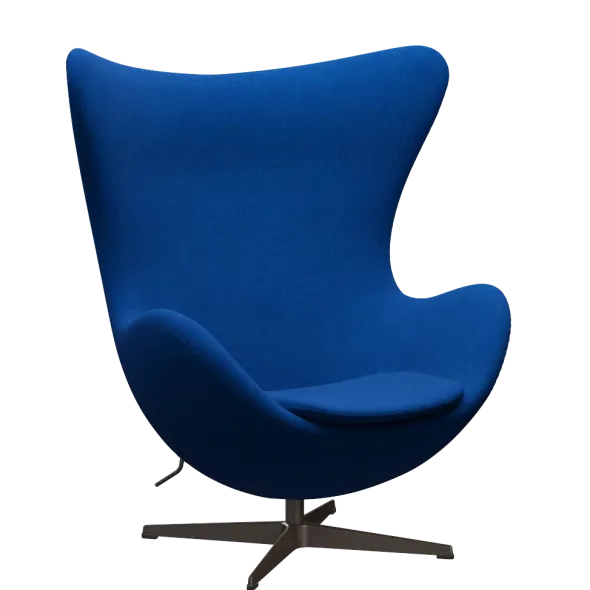 3316 Ægget loungestol, stel i brown bronze af Arne Jacobsen