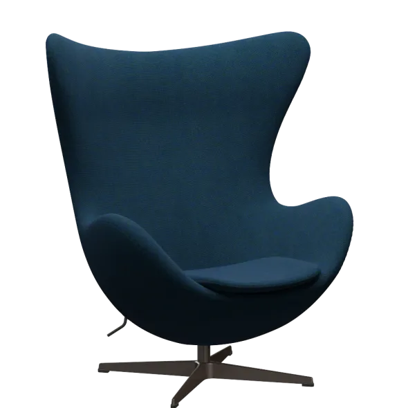 3316 Ægget loungestol, stel i brown bronze af Arne Jacobsen
