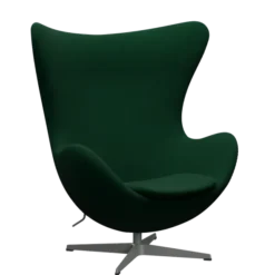 3316 Ægget loungestol, stel i silver grey af Arne Jacobsen