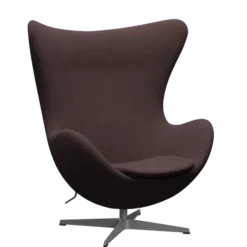 3316 Ægget loungestol, stel i silver grey af Arne Jacobsen