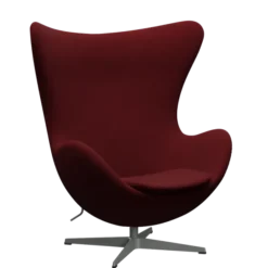 3316 Ægget loungestol, stel i silver grey af Arne Jacobsen
