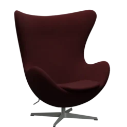 3316 Ægget loungestol, stel i silver grey af Arne Jacobsen