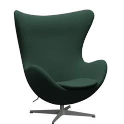 3316 Ægget loungestol, stel i silver grey af Arne Jacobsen