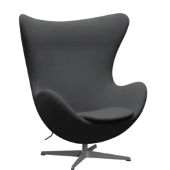 3316 Ægget loungestol, stel i silver grey af Arne Jacobsen