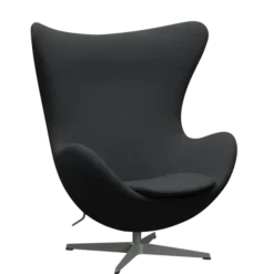 3316 Ægget loungestol, stel i silver grey af Arne Jacobsen