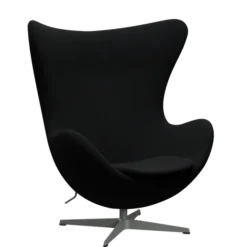 3316 Ægget loungestol, stel i silver grey af Arne Jacobsen