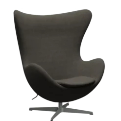 3316 Ægget loungestol, stel i silver grey af Arne Jacobsen