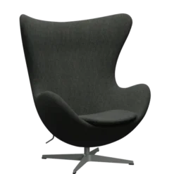 3316 Ægget loungestol, stel i silver grey af Arne Jacobsen