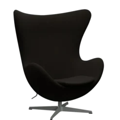 3316 Ægget loungestol, stel i silver grey af Arne Jacobsen