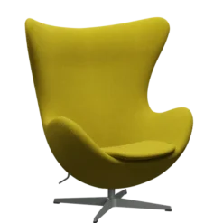3316 Ægget loungestol, stel i silver grey af Arne Jacobsen