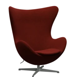 3316 Ægget loungestol, stel i silver grey af Arne Jacobsen