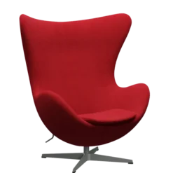 3316 Ægget loungestol, stel i silver grey af Arne Jacobsen