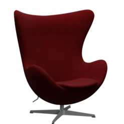 3316 Ægget loungestol, stel i silver grey af Arne Jacobsen