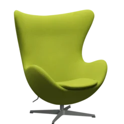 3316 Ægget loungestol, stel i silver grey af Arne Jacobsen