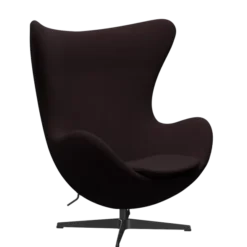3316 Ægget loungestol, stel i sort af Arne Jacobsen