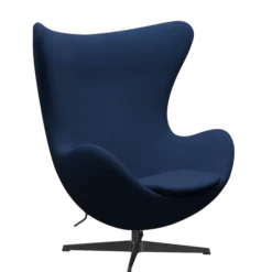 3316 Ægget loungestol, stel i sort af Arne Jacobsen