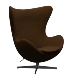 3316 Ægget loungestol, stel i sort af Arne Jacobsen