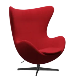 3316 Ægget loungestol, stel i sort af Arne Jacobsen