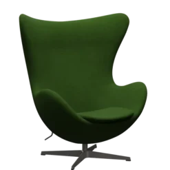 3316 Ægget loungestol, stel i warm graphite af Arne Jacobsen