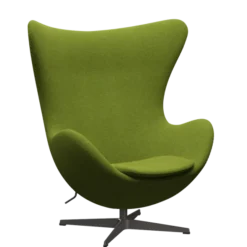 3316 Ægget loungestol, stel i warm graphite af Arne Jacobsen