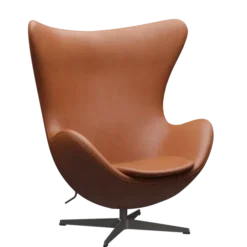 3316 Ægget loungestol, stel i warm graphite af Arne Jacobsen