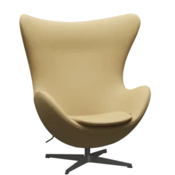 3316 Ægget loungestol, stel i warm graphite af Arne Jacobsen