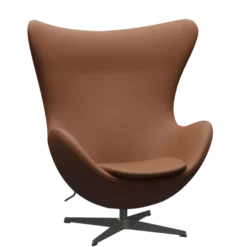 3316 Ægget loungestol, stel i warm graphite af Arne Jacobsen