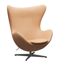 3316 Ægget loungestol, stel i warm graphite af Arne Jacobsen