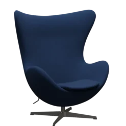 3316 Ægget loungestol, stel i warm graphite af Arne Jacobsen