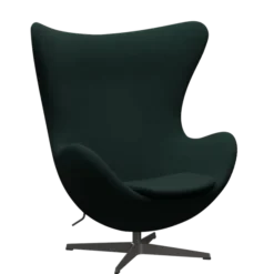 3316 Ægget loungestol, stel i warm graphite af Arne Jacobsen