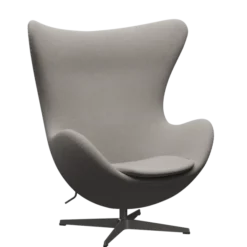 3316 Ægget loungestol, stel i warm graphite af Arne Jacobsen