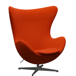 3316 Ægget loungestol, stel i warm graphite af Arne Jacobsen
