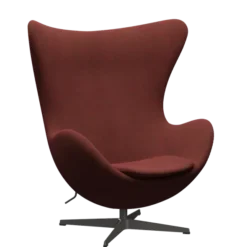 3316 Ægget loungestol, stel i warm graphite af Arne Jacobsen