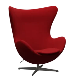 3316 Ægget loungestol, stel i warm graphite af Arne Jacobsen