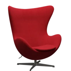 3316 Ægget loungestol, stel i warm graphite af Arne Jacobsen