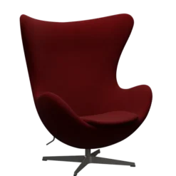 3316 Ægget loungestol, stel i warm graphite af Arne Jacobsen