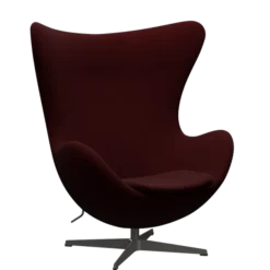 3316 Ægget loungestol, stel i warm graphite af Arne Jacobsen