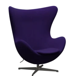 3316 Ægget loungestol, stel i warm graphite af Arne Jacobsen