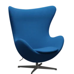 3316 Ægget loungestol, stel i warm graphite af Arne Jacobsen