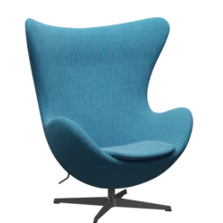 3316 Ægget loungestol, stel i warm graphite af Arne Jacobsen