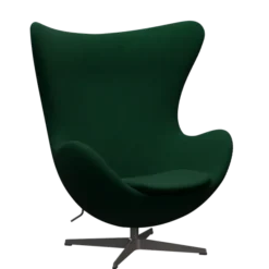 3316 Ægget loungestol, stel i warm graphite af Arne Jacobsen