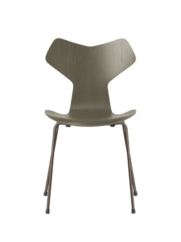3130 Grand Prix stol i farvet ask af Arne Jacobsen