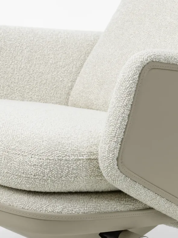 Grand Relax Lænestol inkl. Fodskammel, grey/beige fra Vitra